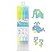 SUN-STAR DotEPen Double Sided Water- Based marker Pen, Square Dot and Fine- Point Pen, Set of 4, B Collection (Fluo Yellow, Fluo Green, Mint, Blue) with Authentic Hologram for US and EU Only -  Sun-Star Stationery Co., Ltd, S4541790