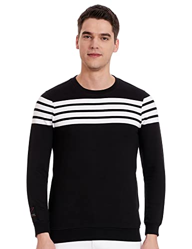 Image of Spykar Men's Cotton Round Neck Sweatshirt