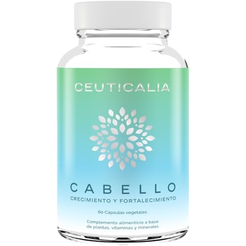 Complemento Alimenticio para el Cabello - Crecimiento, Anticaída, Fortificación del Pelo - Hombres, Mujeres - Biotina, Vitaminas, Zinc, Rúcula, Arándano, Cola de Caballo - 60 Cápsulas, 30 Días