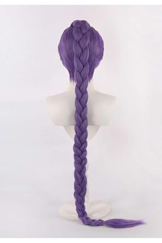 demon costume rumi wigs cosplay anime mira zoey costume wigs for women men purple braid wig halloween cosplay props