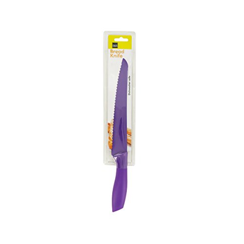 Professional Solid Color Bread Knife, 12.50-Inch Long-Purple Color