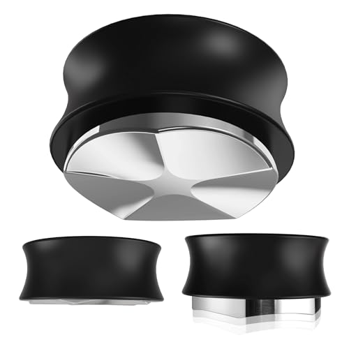 KYONANO Kaffenivå, 58,5 mm kaffedistributör, gravitationsfördelningsverktyg, kaffefördelare, barista kaffedistributörsverktyg, kaffedistributör för 58 mm skärmhållare, 304 rostfritt stål bas