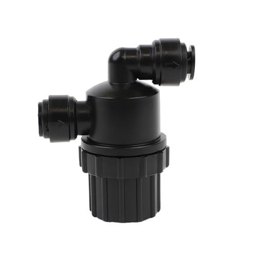 NeoFit Acetal Black Filter Strainer | 10mm Tube | Durable and Reliable Inline Filtration | Reduces Particles for Clean Flow in Water and Air Systems | Easy Push-Fit Installation