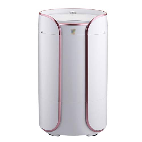 Lavadoras Mini Lavadora, portátil 2 en 1, Lavadora semiautomática, Secadora rotativa con Tubo de Drenaje, Cesta de Drenaje Desmontable de un Solo Barril, Adecuada para Dormitorio de Hotel de apar Cover