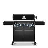 Broil King 675144 Baron 590 Pro Shadow 5-Burner Pellet Ready Propane Gas Grill...