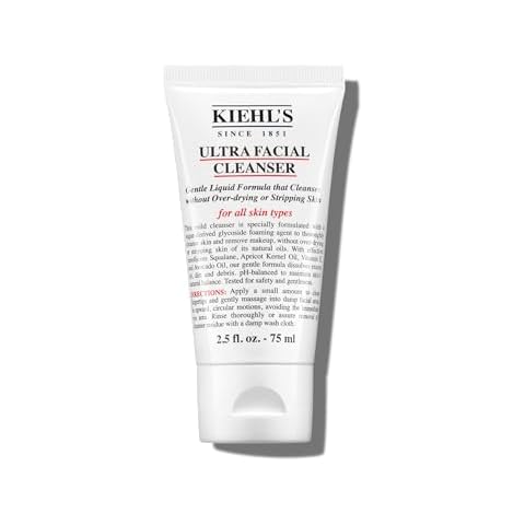 Kiehl's Ultra Facial Cleanser, Lightweight Foamy Facial Cleanser, Enriched Formula that Replenishes Skin Barrier, Gently Exfoliates and Moisturizes, Suitable for All Skin Types - 2.5 fl oz Cover