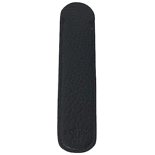 Black Single Pen Slip - Leather