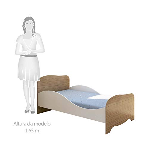 Quarto Completo com guarda Roupa 3 portas e minicama Uli e Cômoda Júnior simples Peroba Móveis