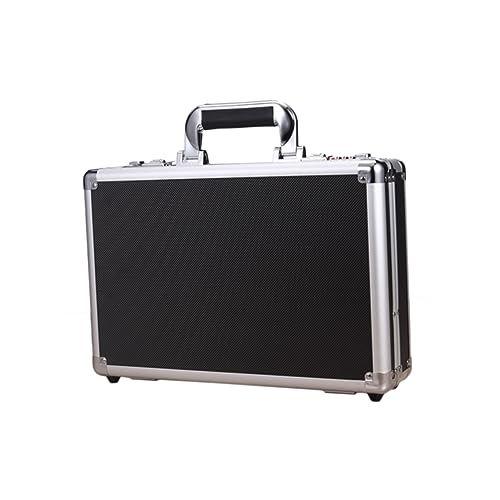 ibasenice Tool Chest Box Household Safes Code Money Bank Mini Aluminum Alloy Code Box