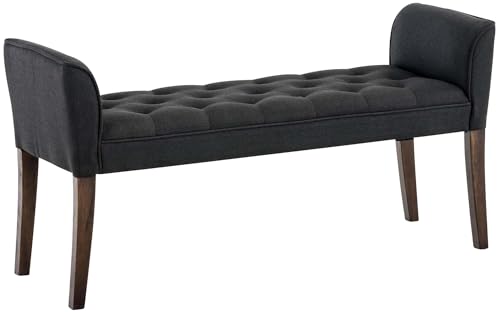 COMFORT UNICO: la panchina da interno ti offre un complemento di arredo comodo e piacevole. Utilizzabile come panca fondo letto per la camera o per l'ingresso, stupirà per la sua seduta morbida e imbottita e per i suoi due braccioli alle estremità, anch'essi imbottiti e dalle linee sinuose e rétro