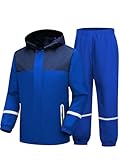 SWISSWELL Kids Rain Suit Boys Girls Youth Waterproof Rain Gear Breathable Reflective Raincoat and Pants