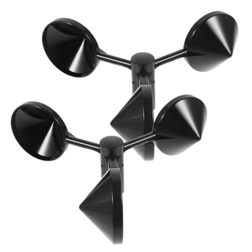 Gatuida Anemómetro Exterior Profesional De 3 Tazas Para Medición Del Viento Resistente Abs Color