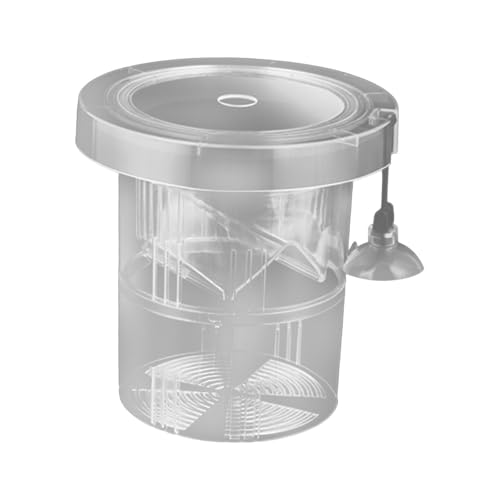 PEWETE 水槽用ブリーダーボックス、水槽仕切り付きアクリル多機能孵化場インキュベーター、魚隔離ボックス, 12×12cm