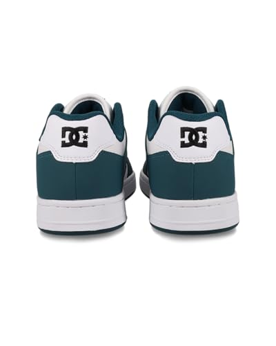 DC Men's Manteca 4 Skate Shoe, Teal/White/Black, 143