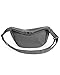Crossbody Sling Bag for Women Men Trendy, Crescent Bag with Adjustable Strap, 2 Zippers Lightweight