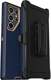 OtterBox Galaxy S23 Ultra (Only) - Defender Series Case - Blue Suede Shoes - Rugged & Durable - with Port Protection - Includes Holster Clip Kickstand - Non-Retail Packaging