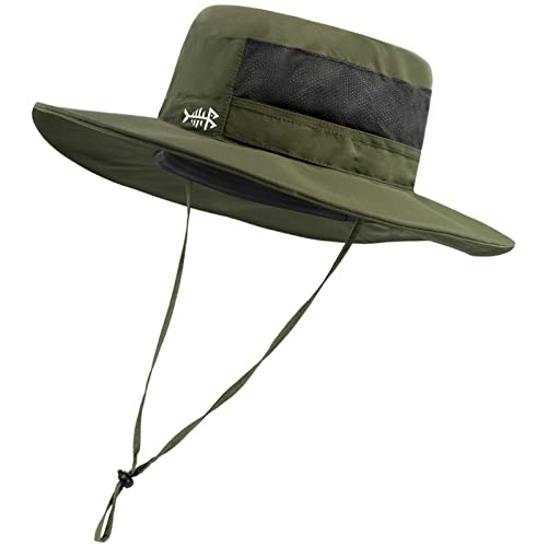 Image of BASSDASH UPF 50+ Sun Fishing Hat Water Resistant with Detachable Neck Flap