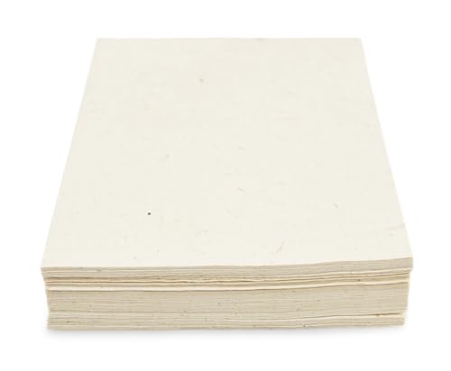 Handmade Lokta Card Stock Paper (5x7 Inch 50 Pack)
