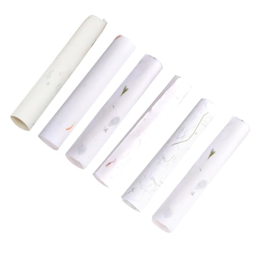 ARTIBETTER Papel Xuan de Arroz para Caligrafía y Pintura 28x17 Cm, 60 Hojas de Papel Sumi Artesanal Vegetal para Uso Profesional y Escolar Estilo Aleatorio