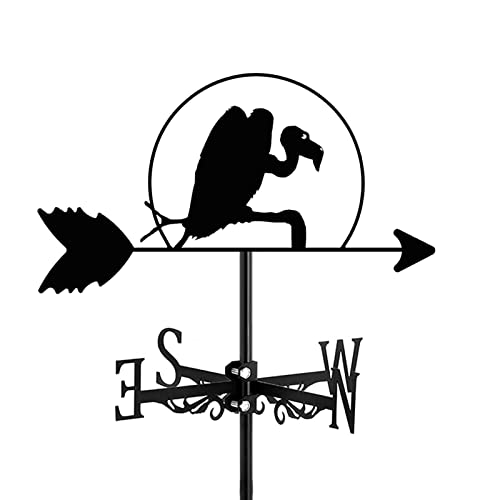Girouette en fer forgé haut de gamme avec flèche réglable pour toit et jardin