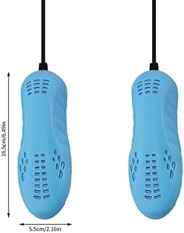 Secador de zapatos eléctrico portátil azul miniatura 2