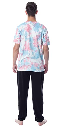 INTIMO SpongeBob SquarePants Mens' Patrick Tie-Dye Funny Jogger Sleep Pajama Set4