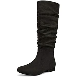 DREAM PAIRS Women's Knee High Pull On Fall Weather Winter Boots 9.5 Black