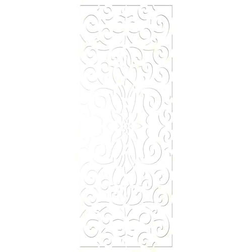 Image of Buel Decorative Pierced Fretwork Wood Wall Panels, 13 3 /8 inchW x 34 3 /8 inchH x 1 /4 inchT, Birch