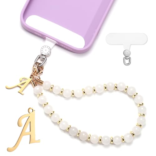 1 Set Beaded Phone Wrist Strap, Initial Phone Charms Detachable Letter B - Photo 173 sur 176