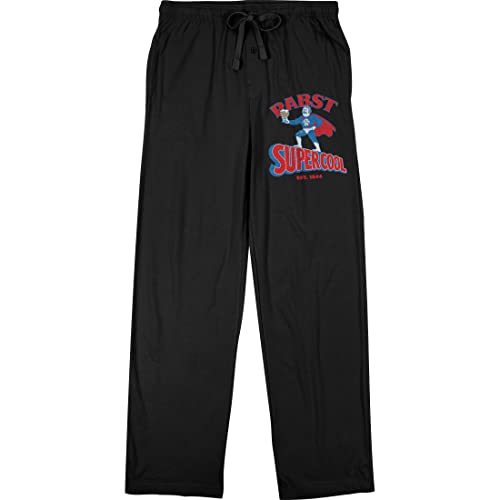 Pabst Blue Ribbon Support Your Local Bartender Men's Black Sleep Pants