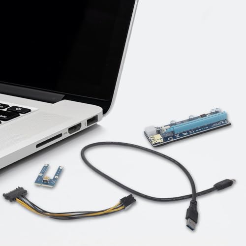Cable GPU externa PCIe para conectar monitores externos y portátiles con placa PCB 7