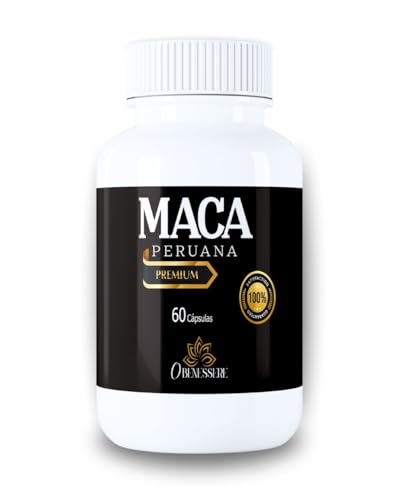 Maca Peruana Premium 500mg Cápsulas de Suplemento Natural