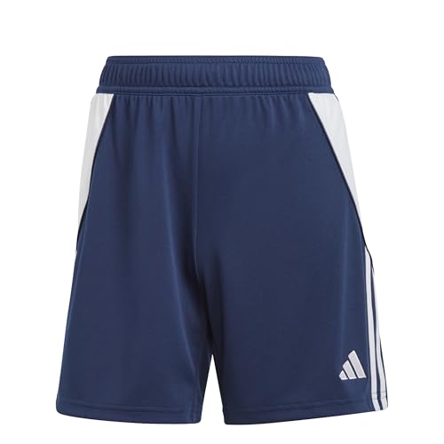 Adidas Women's Tiro 24 Shorts, Team Navy Blue/White, Small Inseam