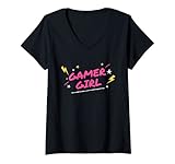 Photo Gallery donna gamer girl best gift for video game birthday gift gamer girl maglietta con collo a v Photo Gallery donna gamer girl best gift for video game birthday gift gamer girl maglietta con collo a v