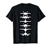 Air Force Fighter Jets F-4 F-111 F-15 F-16 F-22 F-35 Men T-Shirt