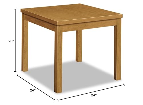 HON 80192CC Laminate Occasional Table, Square, 24w x 24d x 20h, Harvest - Image 2
