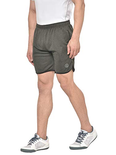 Image of CHKOKKO Men Shorts for Gym Sports or Running | Dry-Fit Fabric Single Layered Active Summer Workout Wear Knee Length Regular Fit | Elastic Waist with Front and Back Pockets