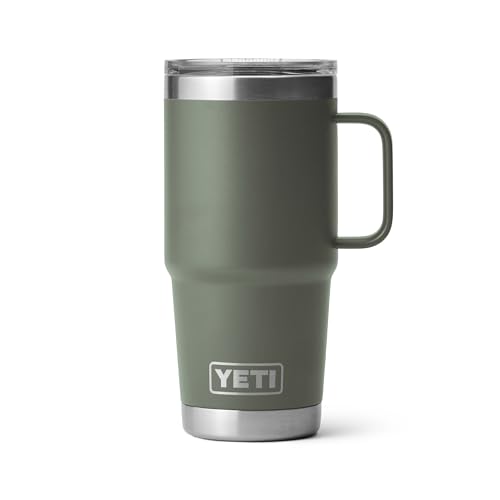 Image of YETI Rambler 20 oz Travel Mug, Stainless Steel, Vacuum Insulated with Stronghold Lid
