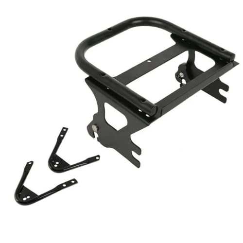 Porte-bagages moto premium en acier noir pour Harley Electra Glide