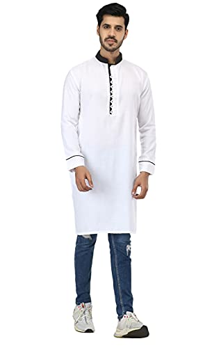 Image of Leriya Fashion Men's Slub Cotton pathan Suit Kurta