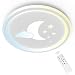 ANTEN Moonpie I Plafonnier LED 24W Avec Télécommande Chambre Enfant I Blanc I Lampe De Plafond Bebe I 4,5 cm plat I Ø 30cm I Gradation et température de couleur réglable en continu 3000-6500K