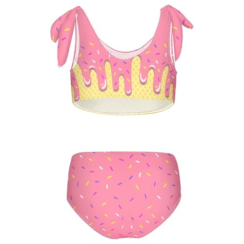Image of Girls Tankini Swimsuit Bathing Suit Two Piece Bikini Summer Beach Swimwear with Adjustable Strap 3-12 Years