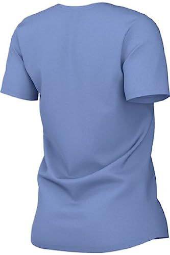 Image of Nike Womens Legend Short Sleeve Crew T-Shirt (US, Alpha, Medium, Regular, Regular, Valor Blue)