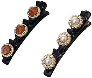 2PCS Hair Clips For Women Bangs Clip Hair Braiding Artifact HairPins Side Clip Headwear Front Banger Clip Bill Clip