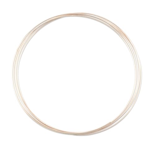 Image of Beadalon Carbon Steel Memory Wire, Extra Heavy Duty Round, Extra Large Necklace, Rose Gold Color, 0.5 oz, Approx. 5 coils