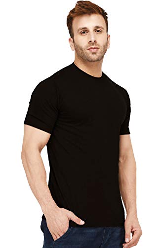 Buy New Trends Collection Men's Regular Fit T-Shirt Black - Image 4