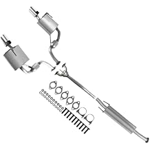 Exhaust Resonator and Muffler Exhaust System Kit Compatible with Nissan Maxima 2009-2014 & 2016-2019 3.5L - Includes Gasket and Clamp