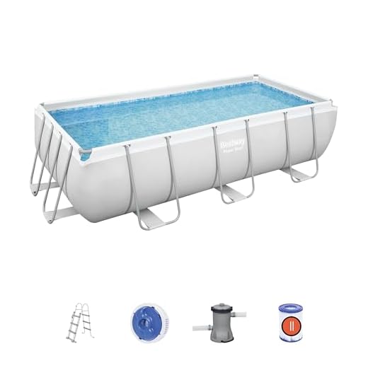 Bestway Power Steel™ 13'3&Quot; X 6'7&Quot; X 39.5&Quot;/4.04M X 2.01M X 1.00M Rectangular Pool Set