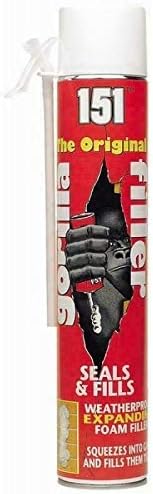 Gorilla Filler Glue Expanding Foam Multi Purpose Filler Strong Waterproof (500ml)