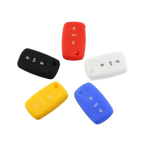 Funda llave para VW Scirocco y EOS con acabado elegante para mando protector de 3 botones 5